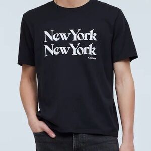Corridor NYC “New York New York” Graphic Tee Medium Pima Cotton Black Minimalist